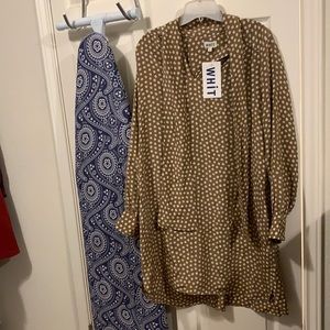 WHIT brand mocha Marcel dress. Sz M